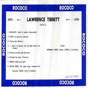 Lawrence Tibbett - Lawrence Tibbett (Volume II) mp3 album