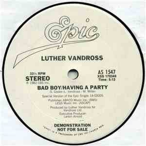 Luther Vandross - Bad Boy/Having A Party mp3 album