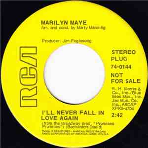 Marilyn Maye - I'll Never Fall In Love Again / Celebration mp3 album