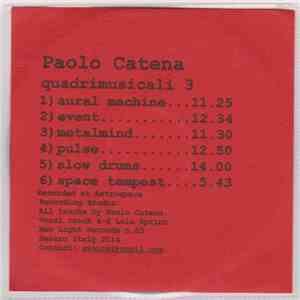Paolo Catena - Quadrimusicali 3 mp3 album