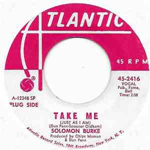 Solomon Burke - I Stayed Away Too Long / Take Me (Just As I Am) mp3 album