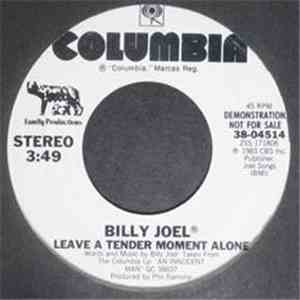 Billy Joel - Leave A Tender Moment Alone mp3 album