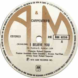 Carpenters - I Believe You mp3 album