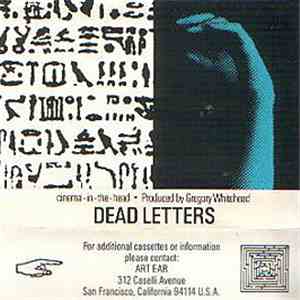 Gregory Whitehead - Dead Letters mp3 album