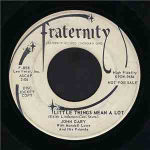 John Gary with Mundell Lowe And His Friends - Little Things Mean A Lot / Ever Since I Met Lucy mp3 album
