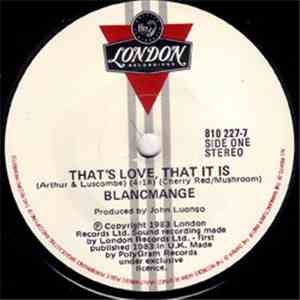 Blancmange - That's Love That It Is mp3 album