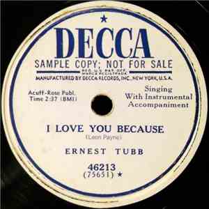 Ernest Tubb - I Love You Because / Unfaithful One mp3 album