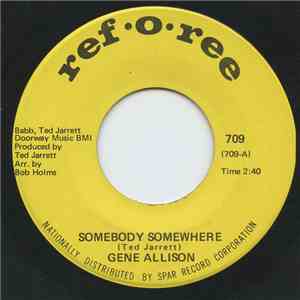 Gene Allison - Somebody Somewhere / I Understand mp3 album