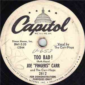 Joe "Fingers" Carr And The Carr-Hops - Too Bad! / Fiddle-A-Delphia mp3 album