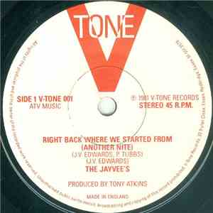 The Jayvee's - Right Back Where We Started From (Another Nite) mp3 album