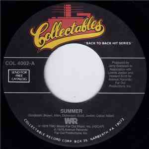 War - Summer / Why Can't We Be Friends ? mp3 album