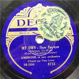 Ambrose Et Son Orchestre - My Own / Mexicali Rose mp3 album