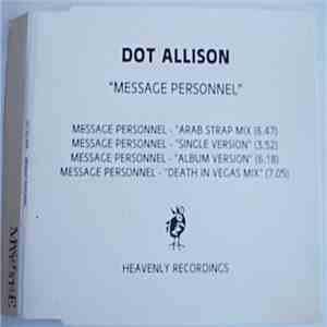 Dot Allison - Message Personnel - 4 Mixes mp3 album