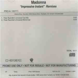 Madonna - Impressive Instant (Remixes) mp3 album