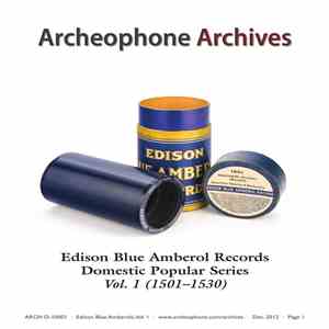 Various - Edison Blue Amberol Records, Domestic Popular Series, Vol. 1 (1501-1530) mp3 album