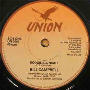 Bill Campbell  - Boogie All Night / No Where To Run mp3 album