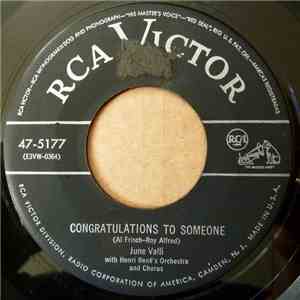 June Valli - Congratulations To Someone / Love And Hate mp3 album