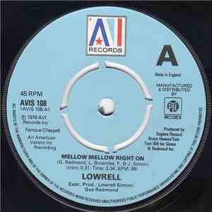 Lowrell - Mellow Mellow Right On mp3 album