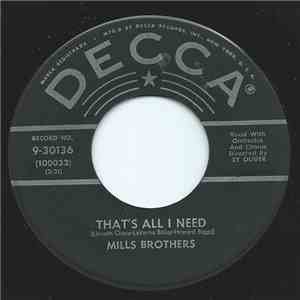 Mills Brothers - That's All I Need mp3 album