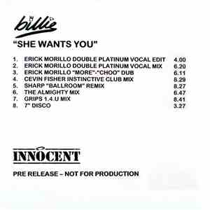 Billie - She Wants You mp3 album