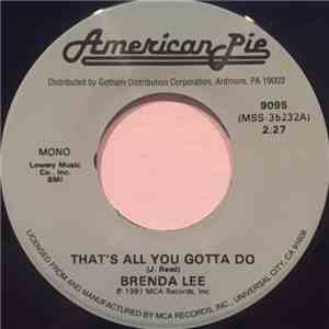 Brenda Lee - That's All You Gotta Do / Emotions mp3 album