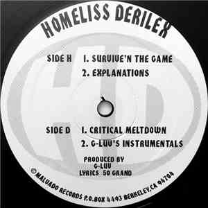 Homeliss Derilex - Survive'n The Game mp3 album