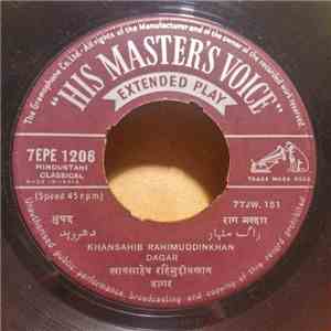 Khan Sahib Rahimuddinkhan Dagar -  mp3 album