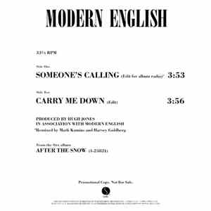 Modern English - Someone's Calling / Carry Me Down mp3 album