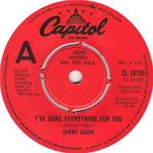Sammy Hagar - I've Done Everything For You mp3 album