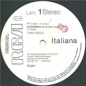 Tony Cicco - Straniera mp3 album