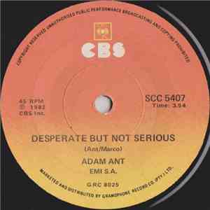 Adam Ant - Desperate But Not Serious mp3 album
