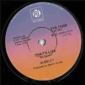Bubbley - That's Life / Music Is My Living mp3 album