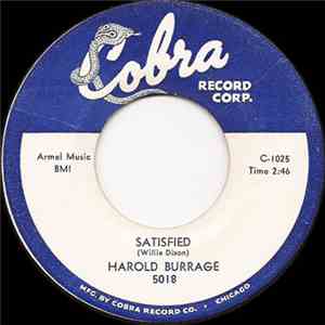 Harold Burrage - Stop For The Red Light / Satisfied mp3 album