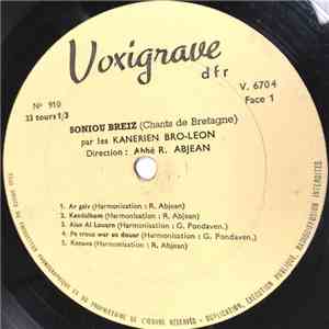 Kanerien Bro Leon - Soniou Breiz (Chants De Bretagne) mp3 album