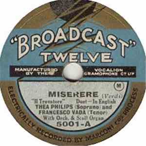 Thea Philips and Francesco Vada - Miserere / Barcarolle mp3 album