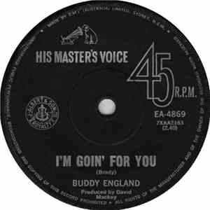 Buddy England - I'm Goin' For You mp3 album