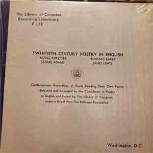 Muriel Rukeyser, Howard Baker, Léonie Adams, Janet Lewis - Twentieth Century Poetry In English mp3 album