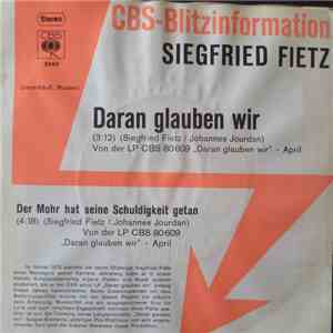 Siegfried Fietz - Daran Glauben Wir mp3 album