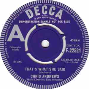Chris Andrews  - That's What She Said mp3 album
