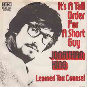 Jonathan King - It's A Tall Order For A Short Guy mp3 album