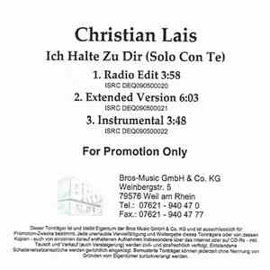 Christian Lais - Ich Halte Zu Dir (Solo Con Te) mp3 album