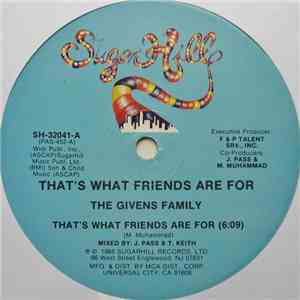 The Givens Family - That's What Friends Are For mp3 album