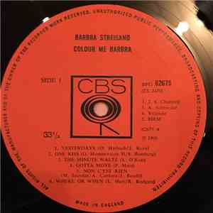 Barbra Streisand - Colour Me Barbra mp3 album