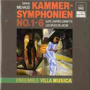 Ensemble Villa Musica, Darius Milhaud - Kammer Symphonien No. 1-5 mp3 album