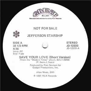 Jefferson Starship - Save Your Love mp3 album