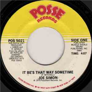 Joe Simon - It Be's That Way Sometimes mp3 album