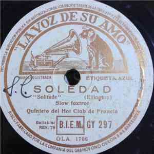 Quintette Of The Hot Club Of France - Soledad / Cuando El Día Acaba mp3 album