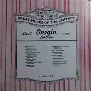 Sigrid Onegin - Sigrid Onegin Sings Contralto mp3 album