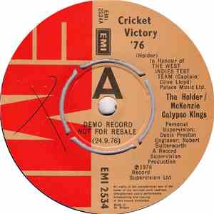 The Holder / McKenzie Calypso Kings - Cricket Victory `76 mp3 album