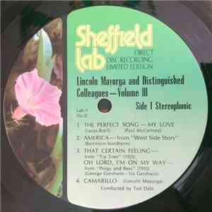 Lincoln Mayorga - Lincoln Mayorga & Distinguished Colleagues - Volume III mp3 album